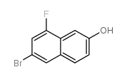 6-溴-8-氟-2-萘酚结构式
