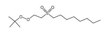 2-(octylsulfonyl)ethyl tert-butyl peroxide Structure