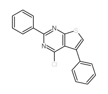 4-氯-2,5-二苯基噻吩[2,3-D]嘧啶结构式