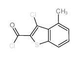 3-Chloro-4-methyl-1-benzothiophene-2-carbonyl chloride结构式