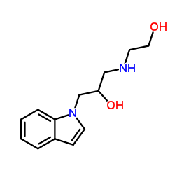 1-[(2-Hydroxyethyl)amino]-3-(1H-indol-1-yl)-2-propanol结构式