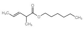 hexyl 2-methyl-3-pentenoate Structure