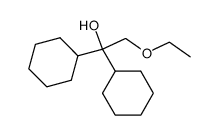 2-ethoxy-1,1-dicyclohexyl-ethanol结构式