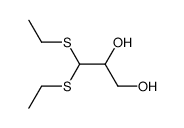 3,3-bis-diethylsulfanyl-propane-1,2-diol Structure