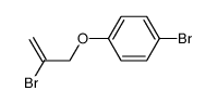 (2-bromo-allyl)-(4-bromo-phenyl)-ether Structure