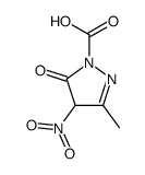 -delta-2-1-Pyrazolinecarboxylic acid,5-keto-3-methyl-4-nitro- (2CI)结构式