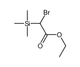 ethyl 2-bromo-2-trimethylsilylacetate结构式