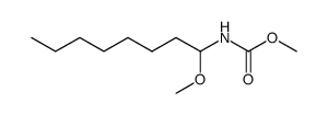 N-methoxycarbonyl-1-methoxyoctylamine结构式