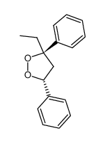 (3R,5R)-3-ethyl-3,5-diphenyl-1,2-dioxolane Structure