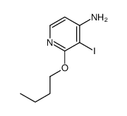2-丁氧基-3-碘吡啶-4-胺结构式