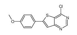 4-Chloro-6-(4-methoxyphenyl)thieno[3,2-d]pyrimidine结构式