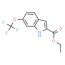 ETHYL 6-TRIFLUOROMETHOXYINDOLE-2-CARBOXYLATE结构式