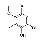 4,6-dibromo-3-methoxy-2-methylphenol Structure