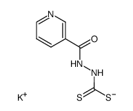 potassium N-(pyridine-4-carbonyl)-hydrazine carbodithiolate结构式