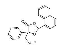 (2S,5S)-2-naphthalen-1-yl-5-phenyl-5-prop-2-enyl-1,3-dioxolan-4-one结构式
