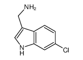 6-氯-1H-吲哚-3-甲基胺结构式