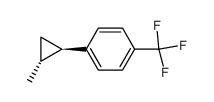 trans-1-methyl-2-(4-(trifluoromethyl)phenyl)cyclopropane结构式