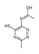 N-(3-methyl-5-sulfanylidene-2H-1,2,4-triazin-6-yl)acetamide结构式