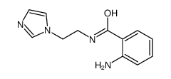 2-amino-N-(2-imidazol-1-ylethyl)benzamide结构式