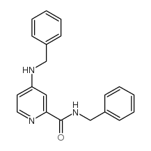 N-苄基-4-(苄基氨基)吡啶甲酰胺结构式