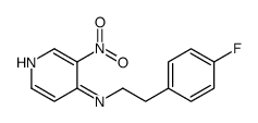 N-[2-(4-fluorophenyl)ethyl]-3-nitropyridin-4-amine结构式