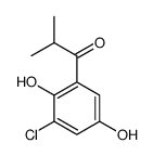 1-(3-chloro-2,5-dihydroxyphenyl)-2-methylpropan-1-one结构式