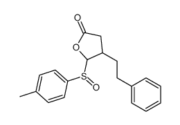 5-(4-methylphenyl)sulfinyl-4-(2-phenylethyl)oxolan-2-one Structure