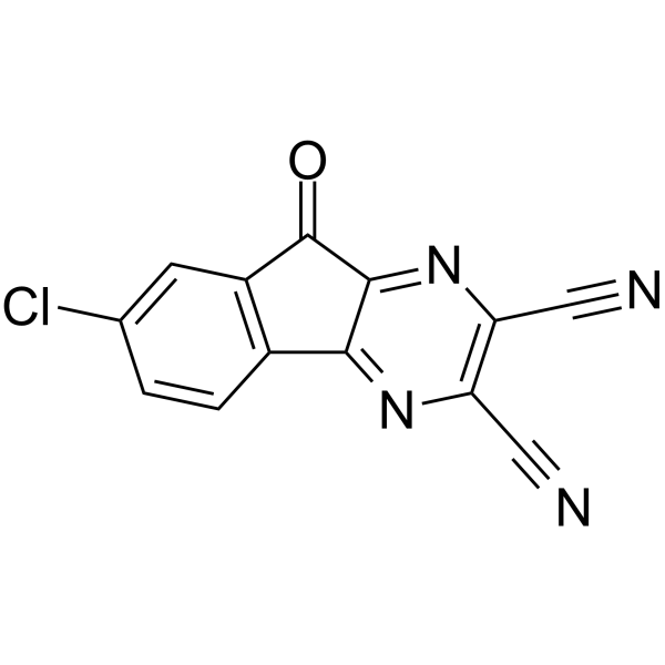 7-氯-9-氧代-9H-茚并[1,2-b]吡嗪-2,3-二甲腈图片