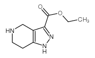 1H-吡唑[4,3-C] 4,5,6,7-四氢吡啶-3-甲酸乙酯结构式