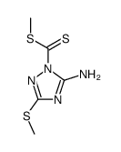 methyl (5-amino-3-methylthio-1,2,4-triazol-1-yl)dithiocarbonate Structure