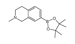 2-methyl-7-(4,4,5,5-tetramethyl-1,3,2-dioxaborolan-2-yl)-1,2,3,4-tetrahydroisoquinoline structure