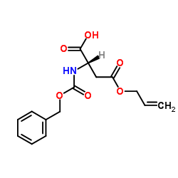 (2S)-4-oxo-2-(phenylmethoxycarbonylamino)-4-prop-2-enoxybutanoate Structure
