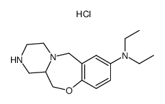 N,N-diethyl-1,2,3,4,12,12a-hexahydro-6H-pyrazino[2,1-c][1,4]benzoxazepin-8-amine hydrochloride Structure