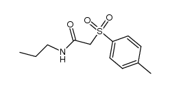 N-propyl-2-(4-methylphenyl)sulfonylacetamide结构式