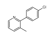 2-(4-chlorophenyl)-3-methylpyridine结构式