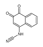 (3,4-dioxonaphthalen-1-yl)cyanamide Structure