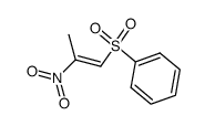 ((E)-2-Nitro-prop-1-ene-1-sulfonyl)-benzene结构式