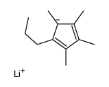 lithium,1,2,3,5-tetramethyl-4-propylcyclopenta-1,3-diene结构式