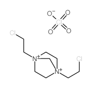 1,4-Diazoniabicyclo[2.2.1]heptane, 1,4-bis(2-chloroethyl)-, perchlorate (1:2)结构式