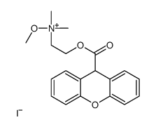methoxy-dimethyl-[2-(9H-xanthene-9-carbonyloxy)ethyl]azanium iodide结构式