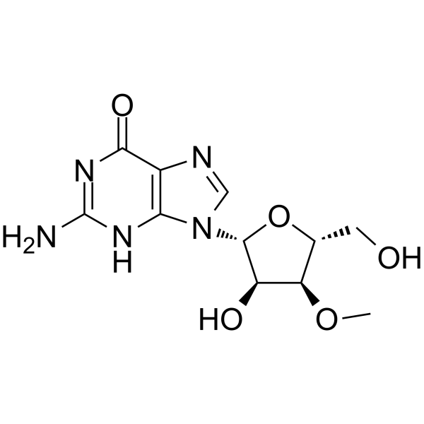 Guanosine, 3'-O-methyl- Structure