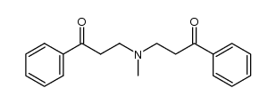 methyl-bis-(3-oxo-3-phenyl-propyl)-amine结构式