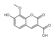 7-hydroxy-8-methoxy-2-oxo-2H-chromene-3-carboxylic acid Structure