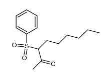 3-phenylsulfonyl-2-nonanone Structure