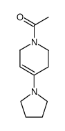 1-Acetyl-4-(1-pyrrolidinyl)-1,2,3,6-tetrahydro-pyridine结构式