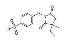 4-(3-Methyl-3-ethyl-1-succinimidylmethyl)benzene sulfonyl chloride结构式