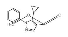 5-环丙基-1-(吡啶-2-基)-1H-吡唑-4-羧酸甲酯结构式