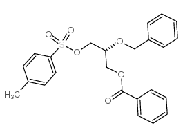 (R)-(+)-1-苯甲酰氧-2-苄氧基-3-甲苯磺酰氧丙烷结构式