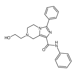 7-(2-hydroxyethyl)-N,3-diphenyl-5,6,7,8-tetrahydroimidazo[1,5-a]pyrazine-1-carboxamide Structure