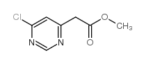 6-氯-4-嘧啶乙酸甲酯结构式